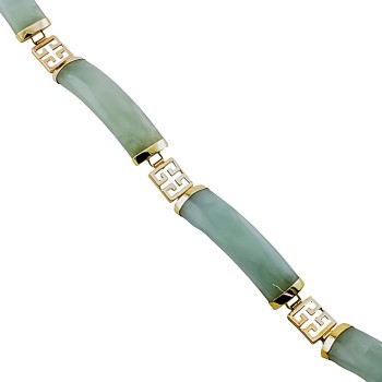 9ct gold Jade Bracelet